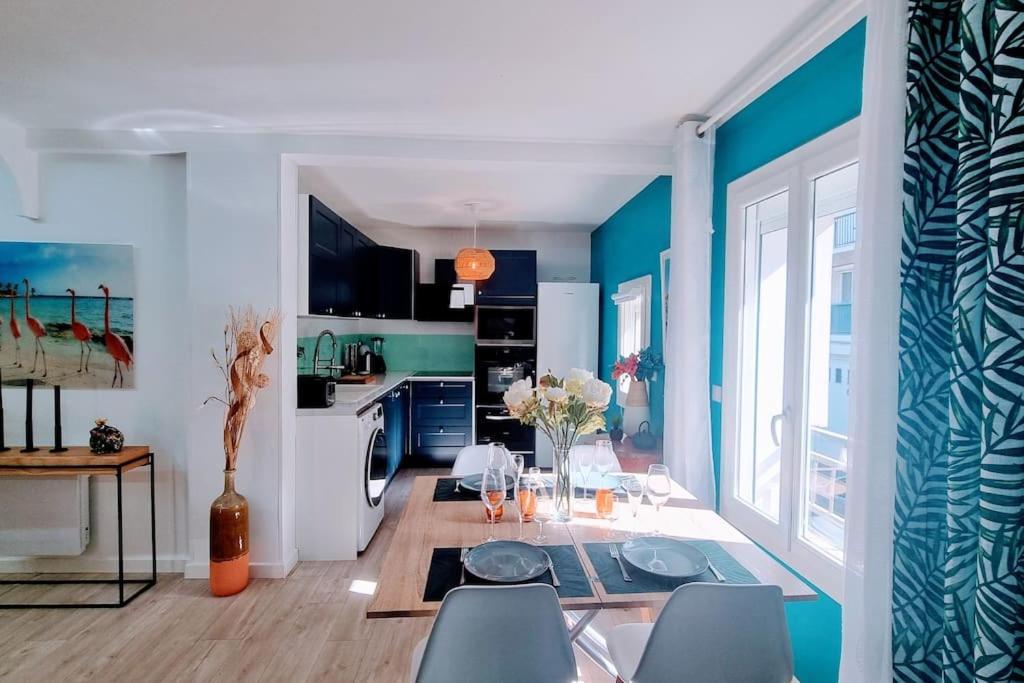 Ferienwohnung Le Clavel Superbe Deco, Centre Historique, Climatise, Parking A Proximite Sète Exterior foto