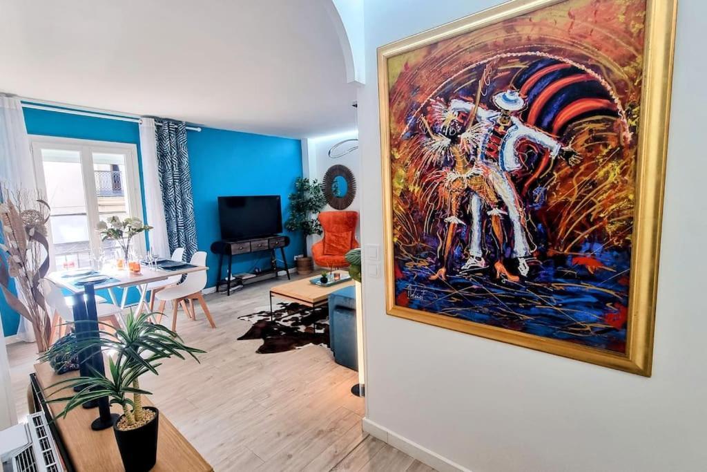 Ferienwohnung Le Clavel Superbe Deco, Centre Historique, Climatise, Parking A Proximite Sète Exterior foto